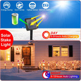 1Pc Solar Christmas Lamp – 3 Snowmen Outdoor Garden Stake Light, IP55 Waterproof, Warm White LED for Yard, Patio & Holiday Décor