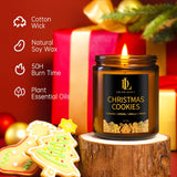Christmas Candle Set – Holiday Scented Soy Candles Gift Box (4 or 6 Pack) | Christmas Tree, Cookies, Spices & Candy Cane Scents | Perfect Christmas Gift for Women & Men