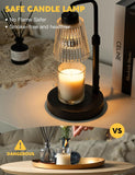 Candle Warmer Lamp with Timer & Dimmer – Wax Melt Lamp, Dimmable Jar Candle Warmer, Birthday Gifts for Women & Housewarming Home Decor