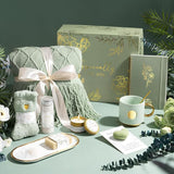 Self Care Gifts for Women – Luxury Get Well Soon Gift Basket with Blanket, Candle & Spa Set | Birthday, Christmas, Thinking of You Gifts for Mom, Sister, Friend, Wife
