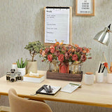 3 Pcs Mason Jar Centerpiece with LED Lights – Farmhouse Table Decor for Dining Room, Kitchen & Living Room