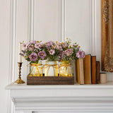 3 Pcs Mason Jar Centerpiece with LED Lights – Farmhouse Table Decor for Dining Room, Kitchen & Living Room