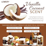 Luxury Vanilla Coconut Spa Gift Basket for Women – 9 Piece Home Spa Set with Bath Bombs, Body Oil, Bubble Bath & Towel – Perfect Gift for Mom, Wife & Girlfriend