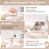 Gifts for Women – 12-Piece Coconut Bath & Body Spa Gift Basket | Luxurious Self-Care Set for Relaxation, Birthday, Christmas & Mother’s Day