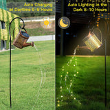 2PCS Solar Watering Can LED Light Strings – Outdoor Decorative Solar Lanterns, IP65 Waterproof Garden Lights